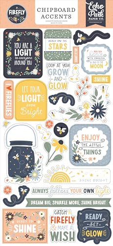 Firefly Spanplatten-Akzente, 15,2 x 33 cm von Echo Park Paper