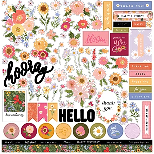 Flora No. 6 Cardstock Stickers 12"X12"-Elements von Echo Park Paper