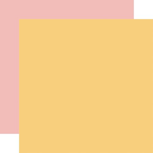 Gelb/Rosa, 30,5 x 30,5 cm, farblich abgestimmt von Echo Park Paper