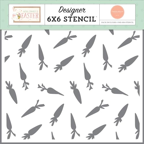Here Comes Easter Stencil 6"X6"-Bunny Treats von Echo Park Paper