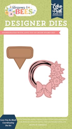 Love You So Mush Koordinierendes Stanzformen-Set von Echo Park Paper