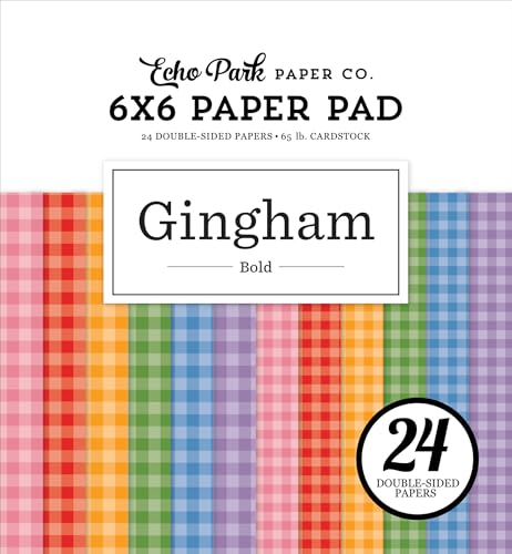 Papierblock, kariert, 15,2 x 15,2 cm von Echo Park Paper