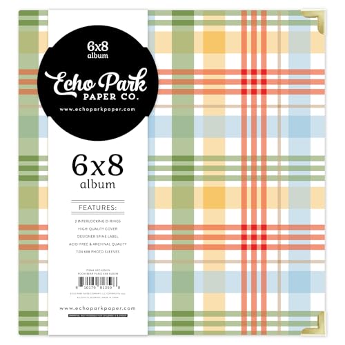 Pooh Bear Plaid 15,2 x 20,3 cm Album – Versand März von Echo Park Paper