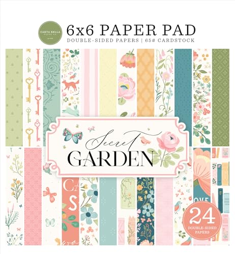 Secret Garden Papierblock, 15 x 15 cm von Echo Park Paper