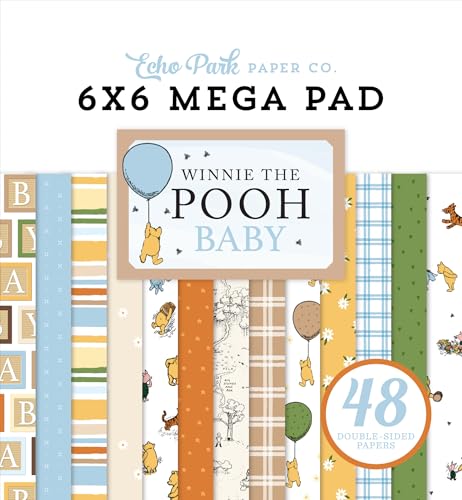 Winnie Puuh Baby-Kartenmacher, 15,2 x 15,2 cm, Mega-Block von Echo Park Paper