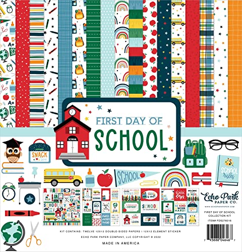 Echo Park Collection Kit 12"X12"-First Day Of School von Echo Park Paper