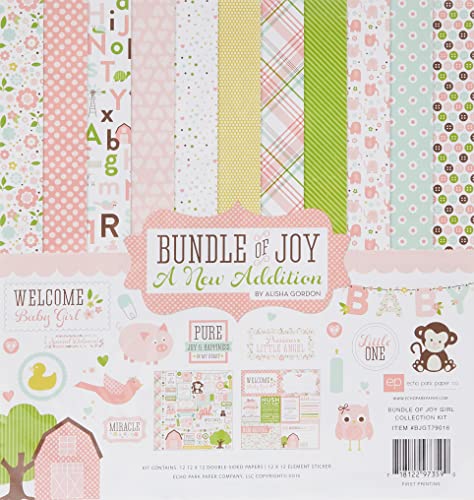 Echo Park Collection Kit 30,5 x 30,5 cm, Bundle of Joy/A New Addition – Baby Girl von Echo Park Paper