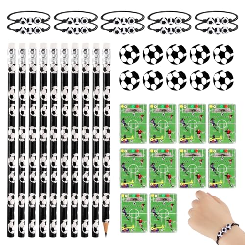 EclipseGuard 40 Stück Fußball Mitgebsel Kinder, Radiergummi Fussball, Fußball Armband, Radiergummi Fussball, Bleistifte Geschenke Radiergummis Armband Set für Kinder Jungen Mädchen EclipseGuard 40 Stück Fußball Mitgebsel Kinder, Radiergummi Fussball, Fußball Armband, Radiergummi Fussball, Bleistifte Geschenke Radiergummis Armband Set für Kinder Jungen Mädchen von EclipseGuard