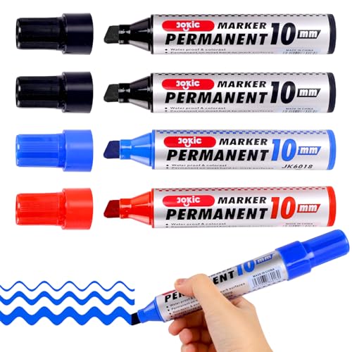 Permanentmarker, Permanent Marker Wasserfeste Stifte, Basic Colours Wasserfester Stift, Schwarz, Rot, Blau, Grün 4 Farben Permanent Marker, 2-10 mm für Karton, Kunststoff, Holz, Metall, Glas, Stein, Permanentmarker, Permanent Marker Wasserfeste Stifte, Basic Colours Wasserfester Stift, Schwarz, Rot, Blau, Grün 4 Farben Permanent Marker, 2-10 mm für Karton, Kunststoff, Holz, Metall, Glas, Stein, von EclipseGuard