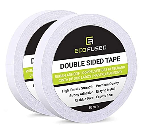 Eco-Fused Premium doppelseitiges Klebeband - Breite: 10 mm - Länge: 50 m - Für Kunst und Handwerk, DIY und Büro - Schnell und einfach anwendbar auf Papier, Glas, Kunststoff, Holz, Metall und Stoff Eco-Fused Premium doppelseitiges Klebeband - Breite: 10 mm - Länge: 50 m - Für Kunst und Handwerk, DIY und Büro - Schnell und einfach anwendbar auf Papier, Glas, Kunststoff, Holz, Metall und Stoff von Eco-Fused