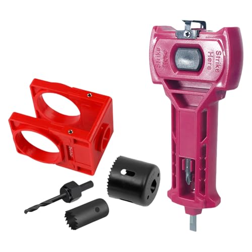 EcoGleam TOR Installation Kit Türverriegelungskit für 1-3/8in oder 1-3/4in-Türen (rot) von EcoGleam