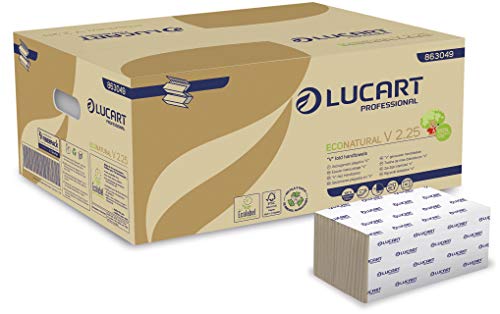 EcoNatural Papierhandtuch 25/21 cm, Havanna, 3800 Blatt, 2-lagig, V-Falz EcoNatural Papierhandtuch 25/21 cm, Havanna, 3800 Blatt, 2-lagig, V-Falz von EcoNatural