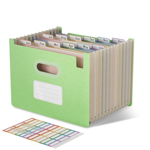 EcoStash Dokumentenmappe A4 12 Fächer, Weizenstroh Fächermappe Sortiermappe Bunte Ordner Organizer, Akkordeon Aktenmappe, Aufrecht und Oben Offen, BPA-frei, Zurück zur Natur, Gesundes Leben-Mintgrün EcoStash Dokumentenmappe A4 12 Fächer, Weizenstroh Fächermappe Sortiermappe Bunte Ordner Organizer, Akkordeon Aktenmappe, Aufrecht und Oben Offen, BPA-frei, Zurück zur Natur, Gesundes Leben-Mintgrün von EcoStash