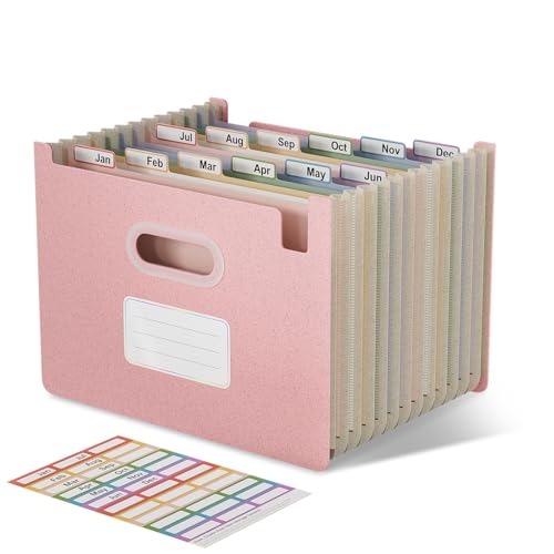 EcoStash Dokumentenmappe A4 12 Fächer, Weizenstroh Fächermappe Sortiermappe Bunte Ordner Organizer, Akkordeon Aktenmappe, Aufrecht und Oben Offen, BPA-frei, Zurück zur Natur,Gesundes Leben-Erdbeerrosa EcoStash Dokumentenmappe A4 12 Fächer, Weizenstroh Fächermappe Sortiermappe Bunte Ordner Organizer, Akkordeon Aktenmappe, Aufrecht und Oben Offen, BPA-frei, Zurück zur Natur,Gesundes Leben-Erdbeerrosa von EcoStash