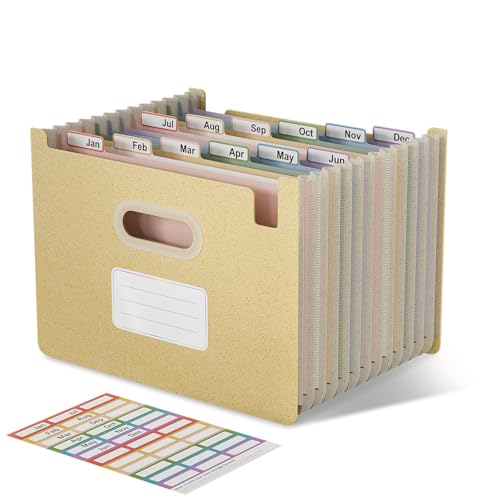 EcoStash Dokumentenmappe A4 12 Fächer, Weizenstroh Fächermappe Sortiermappe Bunte Ordner Organizer, Akkordeon Aktenmappe, Aufrecht und Oben Offen, BPA-frei, Zurück zur Natur,Gesundes Leben-Weizengelb EcoStash Dokumentenmappe A4 12 Fächer, Weizenstroh Fächermappe Sortiermappe Bunte Ordner Organizer, Akkordeon Aktenmappe, Aufrecht und Oben Offen, BPA-frei, Zurück zur Natur,Gesundes Leben-Weizengelb von EcoStash