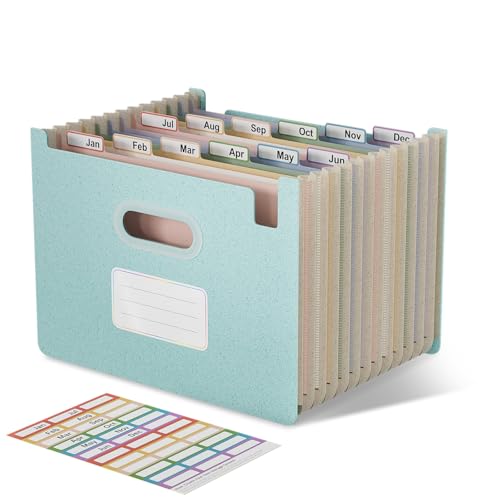 EcoStash Dokumentenmappe A4 12 Fächer, Weizenstroh Fächermappe Sortiermappe Bunte Ordner Organizer, Akkordeon Aktenmappe, Aufrecht und Oben Offen, BPA-frei, Zurück zur Natur,Gesundes Leben-Himmelblau EcoStash Dokumentenmappe A4 12 Fächer, Weizenstroh Fächermappe Sortiermappe Bunte Ordner Organizer, Akkordeon Aktenmappe, Aufrecht und Oben Offen, BPA-frei, Zurück zur Natur,Gesundes Leben-Himmelblau von EcoStash