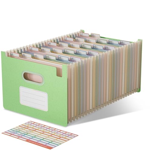 EcoStash Dokumentenmappe A4 26 Fächer, Weizenstroh Fächermappe Sortiermappe Bunte Ordner Organizer, Akkordeon Aktenmappe, Aufrecht und Oben Offen, BPA-frei, Zurück zur Natur, Gesundes Leben-Mintgrün EcoStash Dokumentenmappe A4 26 Fächer, Weizenstroh Fächermappe Sortiermappe Bunte Ordner Organizer, Akkordeon Aktenmappe, Aufrecht und Oben Offen, BPA-frei, Zurück zur Natur, Gesundes Leben-Mintgrün von EcoStash