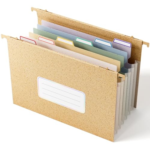 EcoStash Fächermappe aus Weizenstroh, 3 cm, Akkordean-Taschen, großes Fassungsvermögen, Briefgröße für Aktenschrank, 100 % BPA-frei, Rückkehr zur Natur, gesundes Leben, Weizengelb von EcoStash