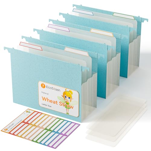 Hängemappe, extra Kapazität, 12 cm, verstärktes Weizenstroh, erweiterbare Hängemappe, Briefgröße, strapazierfähig für Aktenschränke, Akten-Organizer für Büro und Zuhause, Himmelblau, 3 Packungen Hängemappe, extra Kapazität, 12 cm, verstärktes Weizenstroh, erweiterbare Hängemappe, Briefgröße, strapazierfähig für Aktenschränke, Akten-Organizer für Büro und Zuhause, Himmelblau, 3 Packungen von EcoStash