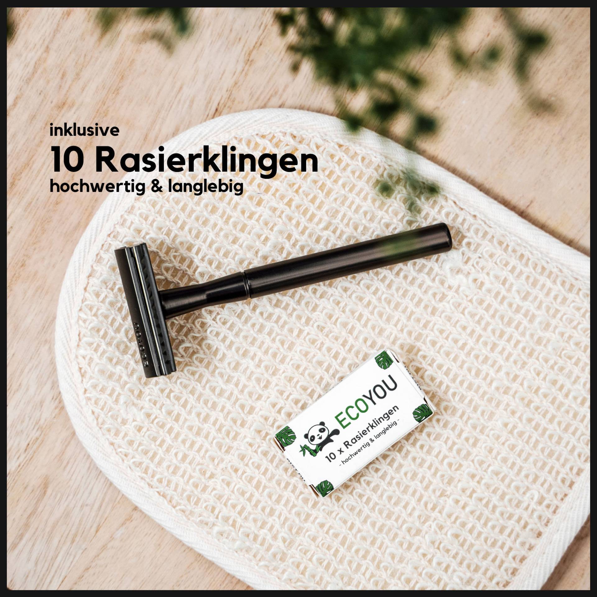 Ecoyou Rasierhobel Metallic Inkl. 10 Klingen, Damen Und Herren - Nassrasierer & Sicherheitsrasierer Ecoyou Rasierhobel Metallic Inkl. 10 Klingen, Damen Und Herren - Nassrasierer & Sicherheitsrasierer von EcoYou