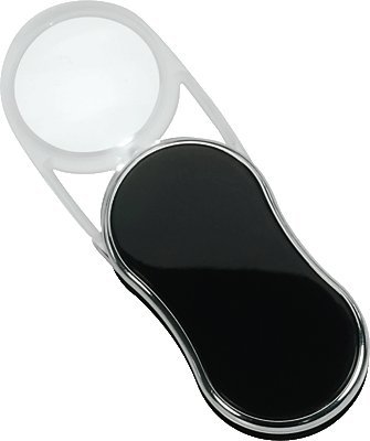 Ecobra 828340 LED-Einschlaglupe, 3-fach, 35 mm Stück, schwarz von Ecobra (ECOCM)