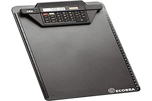 Ecobra 792250 Klemmbrett mit Rechner-Klemmschiene, schwarz Ecobra 792250 Klemmbrett mit Rechner-Klemmschiene, schwarz von Ecobra
