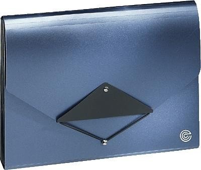 Ecobra 942105 Fächermappe DIN A4 PP Inh.13-teilig blau-metallic/schwarz Ecobra 942105 Fächermappe DIN A4 PP Inh.13-teilig blau-metallic/schwarz von Ecobra