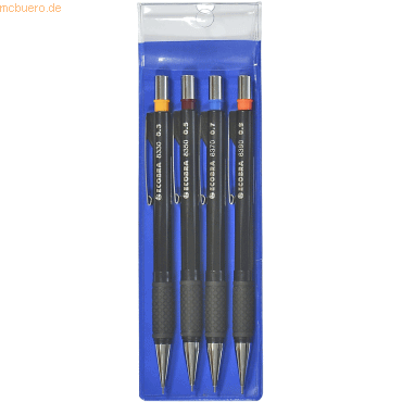 Ecobra Feinminenstift-Set 0,3/0,5/0,7/0,9 von Ecobra