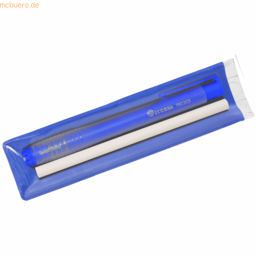 Ecobra Radierstift Set Stift transparent/blau + Ersatzmine von Ecobra
