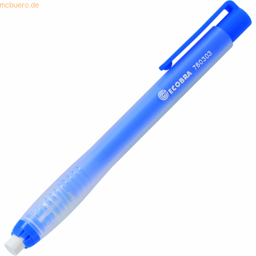 5 x Ecobra Radierstift transparent/blau 6,8mm von Ecobra