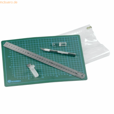 Ecobra Schneideset mit Schneideunterlage + Schneidelineal + Skalpellme Ecobra Schneideset mit Schneideunterlage + Schneidelineal + Skalpellme von Ecobra