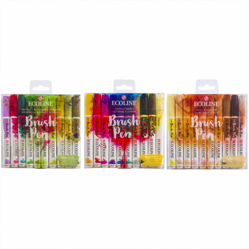 Brush Pen Set 10 Stück Brush Pen Set 10 Stück von ECOLINE