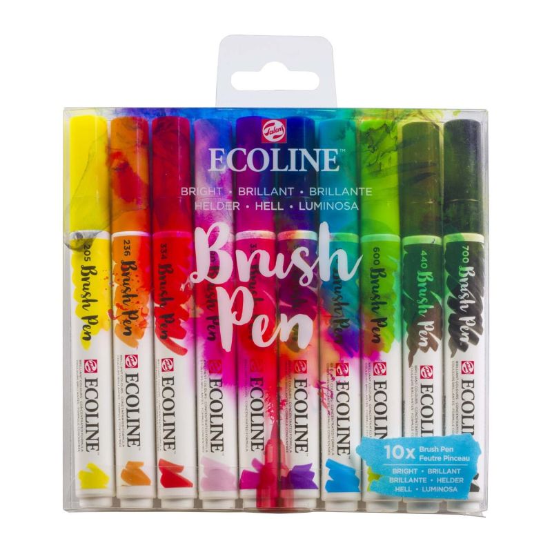 Brush Pen Set 10 Stück von ECOLINE