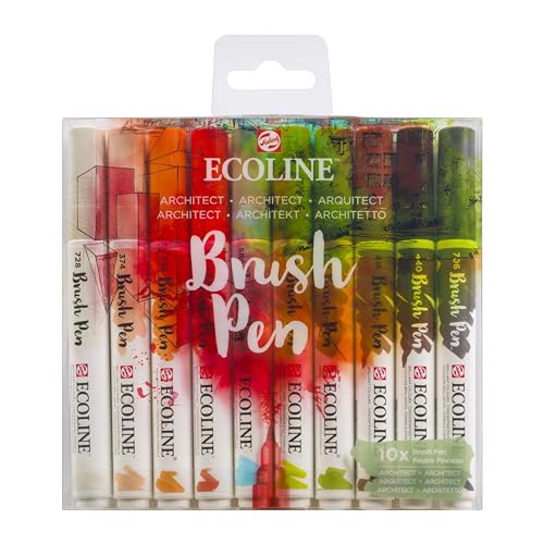 Ecoline Set mit 10 Brush Pens - Architekt von Ecoline