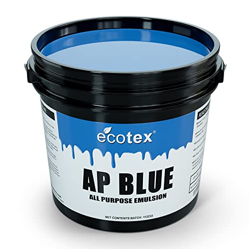 Ecotex® AP Blue Screen Printing Emulsion (Quart – 907.2 g.) Pre – sensibilisierte Fotoemulsion für Siebdruck, Textilien und Stoff – für Siebdruck Plastisol-Tinte, Siebdruckzubehör von Ecotex