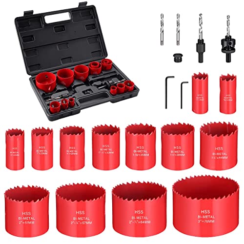 Ecotown 23-teiliges M42 Bi-Metall Lochsägen-Set – Universelles Set mit 13 Größen (19–76 mm), perfekt für Weichmetall, Holz, PVC- und Kunststoffplatten Ecotown 23-teiliges M42 Bi-Metall Lochsägen-Set – Universelles Set mit 13 Größen (19–76 mm), perfekt für Weichmetall, Holz, PVC- und Kunststoffplatten von Ecotown