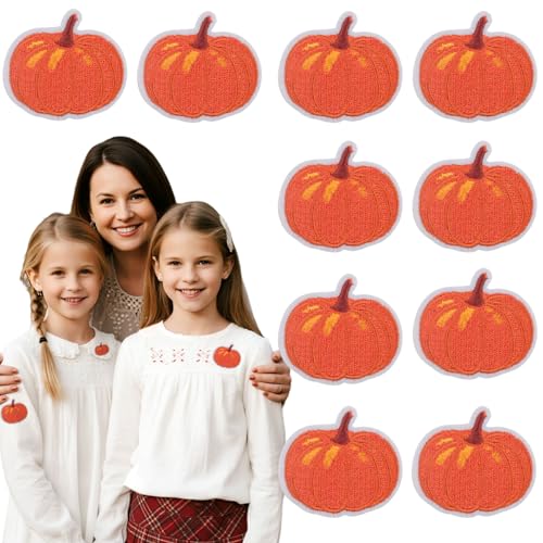 Aufnäher zum Aufbügeln, Motiv: Kürbis, zum Aufbügeln, bestickt, Erntedankfest, verschiedene Reparaturflicken, Kleidung, Jacke, Jeans, Rucksack, Hut, Dekoration für Herbst, Halloween, Partyzubehör Aufnäher zum Aufbügeln, Motiv: Kürbis, zum Aufbügeln, bestickt, Erntedankfest, verschiedene Reparaturflicken, Kleidung, Jacke, Jeans, Rucksack, Hut, Dekoration für Herbst, Halloween, Partyzubehör von Ecuupas