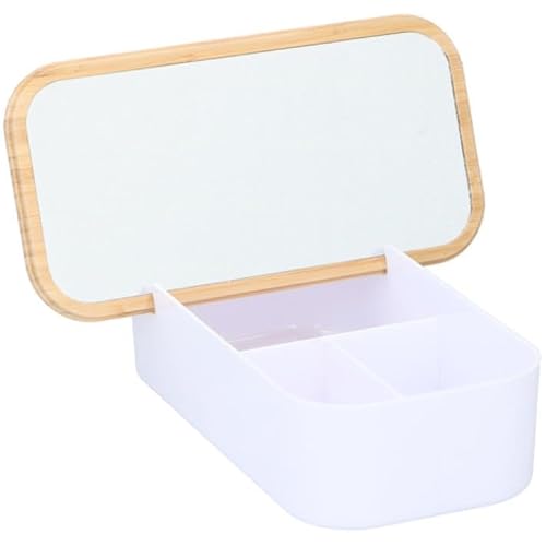 Edco Schmuckschatulle mit Spiegel, 3 Fächer, Bambusdeckel Edco Schmuckschatulle mit Spiegel, 3 Fächer, Bambusdeckel von Edco