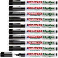 edding 25 EcoLine Permanentmarker schwarz 1,0 mm, 10 St. von Edding