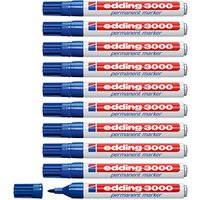edding 3000 Permanentmarker blau 1,5 - 3,0 mm, 10 St. von Edding