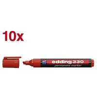 edding 330 Permanentmarker rot 1,0 - 5,0 mm, 10 St. von Edding
