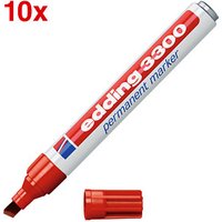 edding 3300 Permanentmarker rot 1,0 - 5,0 mm, 10 St. edding 3300 Permanentmarker rot 1,0 - 5,0 mm, 10 St. von Edding