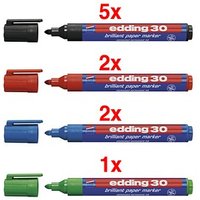 edding Brilliant-Paper-Marker 30 Permanentmarker farbsortiert 1,5 - 3,0 mm, 10 St. edding Brilliant-Paper-Marker 30 Permanentmarker farbsortiert 1,5 - 3,0 mm, 10 St. von Edding