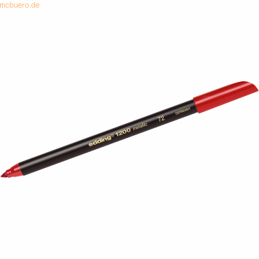 10 x Edding Fasermaler edding 1200 colourpen 1mm metallic rot von Edding