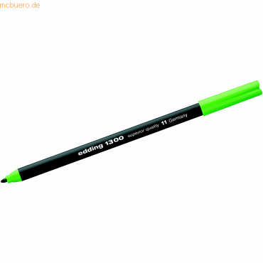 10 x Edding Fasermaler edding 1300 color pen hellgrün von Edding