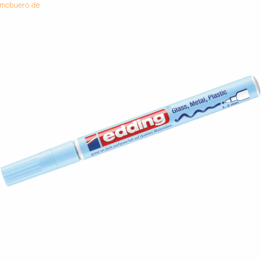 10 x Edding Glanzlack-Marker edding 751 1-2mm pastellblau von Edding