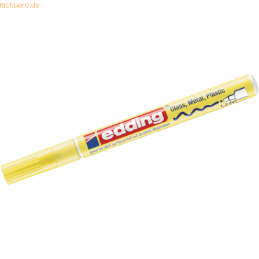 10 x Edding Glanzlack-Marker edding 751 1-2mm pastellgelb 10 x Edding Glanzlack-Marker edding 751 1-2mm pastellgelb von Edding