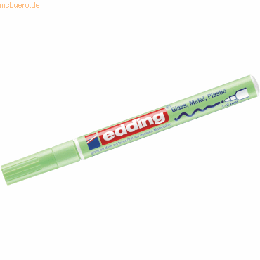 10 x Edding Glanzlack-Marker edding 751 1-2mm pastellgrün von Edding
