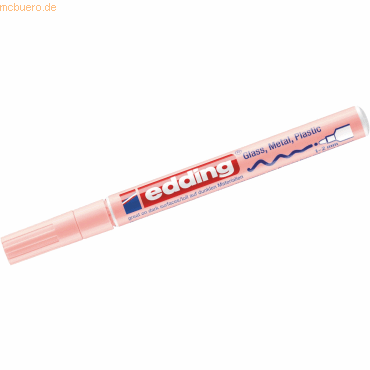 10 x Edding Glanzlack-Marker edding 751 1-2mm pastellrosa von Edding