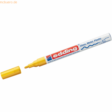 10 x Edding Glanzlack-Marker edding 751 gelb von Edding
